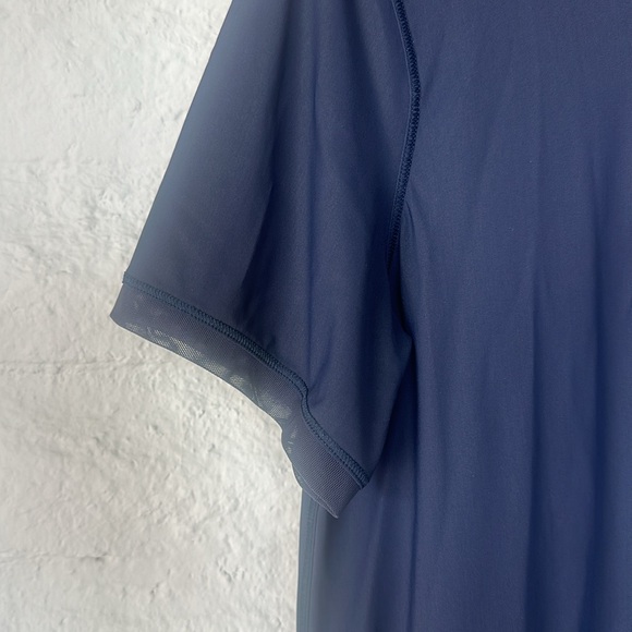 Lululemon Navy Square Top, With Sheer Details, S - Picture 2 of 8